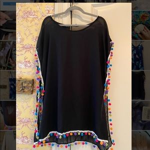 Pom Pom Swimsuit Coverup